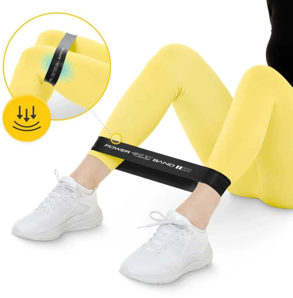 4Fizjo MINI POWER BAND 1,2 mm pasipriešinimo juosta mankštai