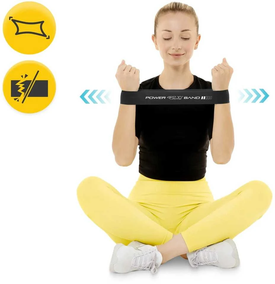 4Fizjo MINI POWER BAND 1,2 mm pasipriešinimo juosta mankštai