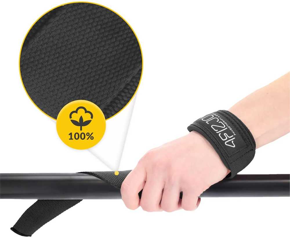 4Fizjo Mirties traukos diržai juodi