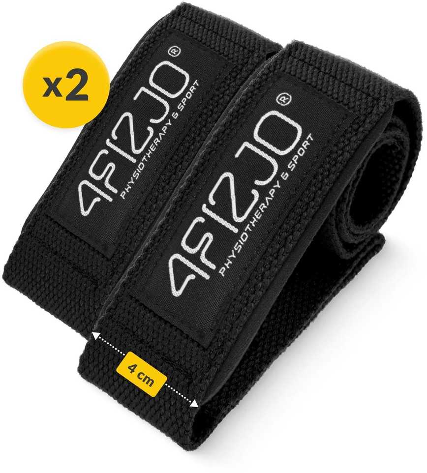 4Fizjo Mirties traukos diržai juodi