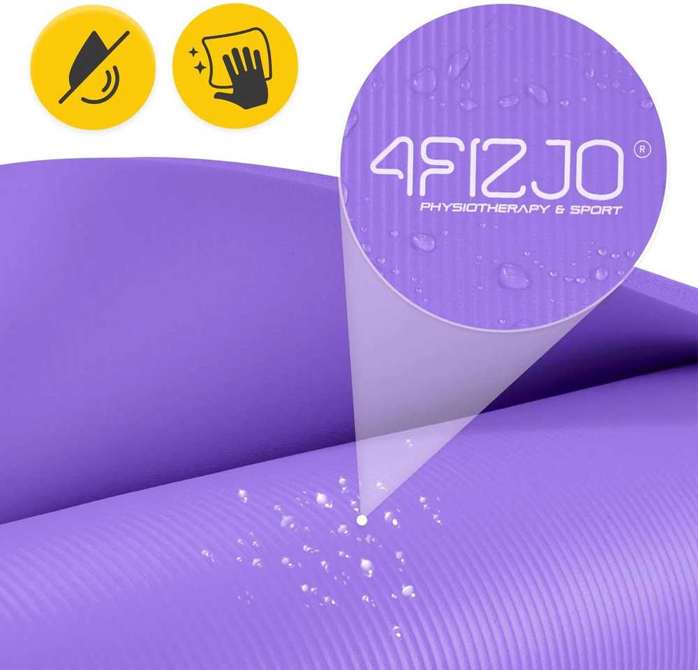 4Fizjo NBR jogos ir fitneso kilimėlis 180 × 60 × 1 cm, violetinis