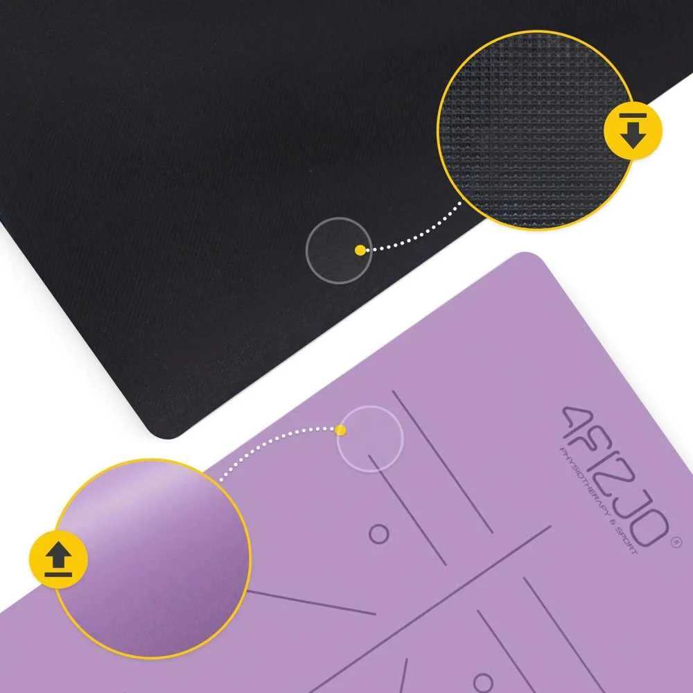 4Fizjo Neslystantis jogos ir mankštos kilimėlis, 4 mm, violetinis