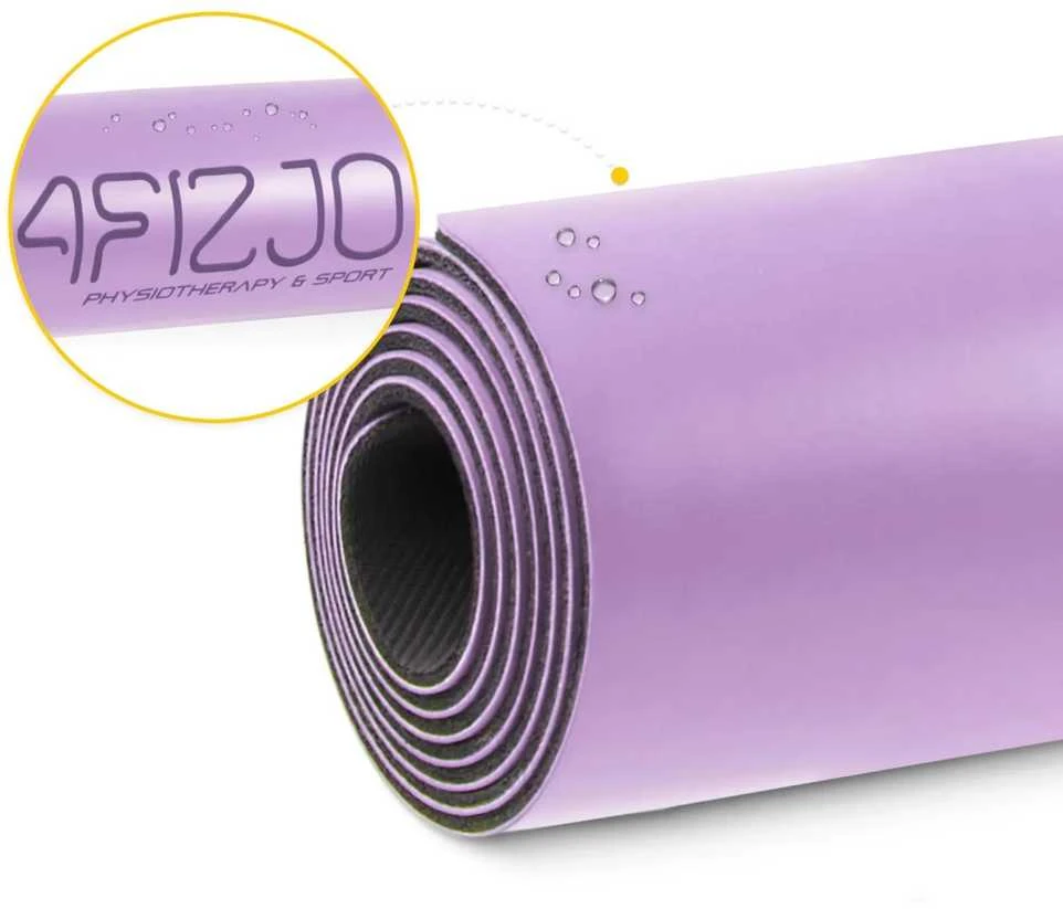 4Fizjo Neslystantis jogos ir mankštos kilimėlis, 4 mm, violetinis