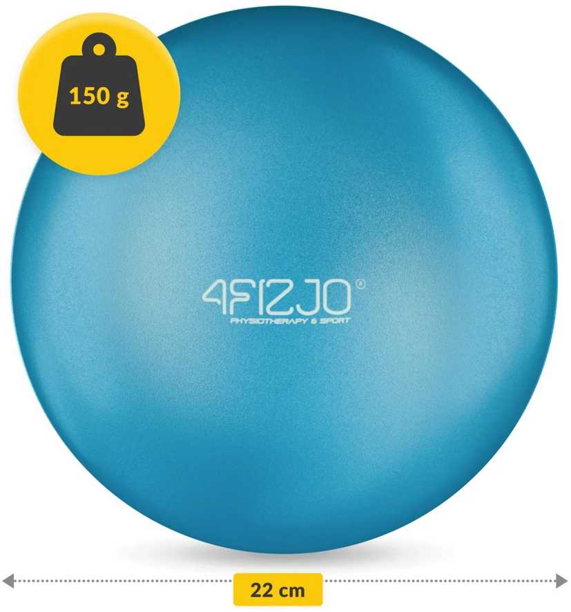 4Fizjo Pilateso ir reabilitacijos kamuolys 22 cm, mėlynas