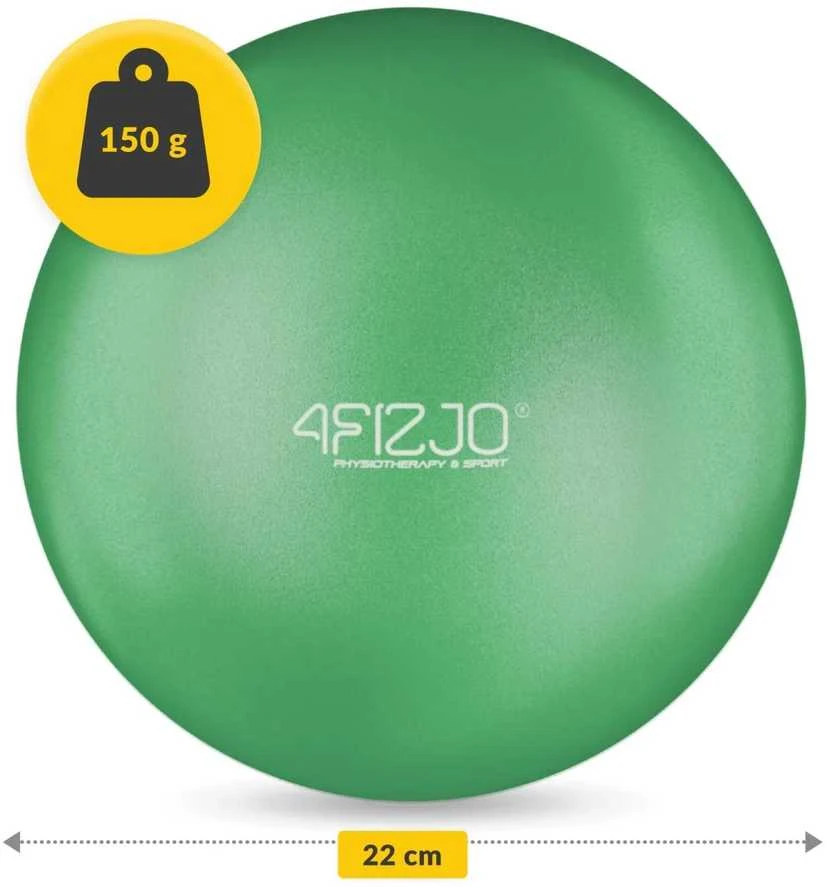 4Fizjo Pilateso ir reabilitacijos kamuolys 22 cm žalias