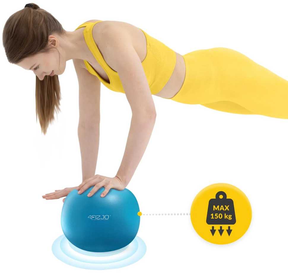 4Fizjo Pilateso ir reabilitacijos kamuolys 22 cm, mėlynas