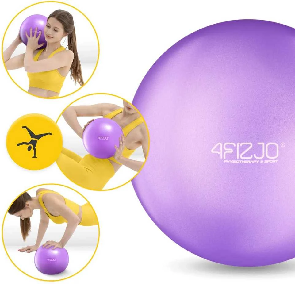 4Fizjo Pilateso ir reabilitacijos kamuolys 22 cm violetinis