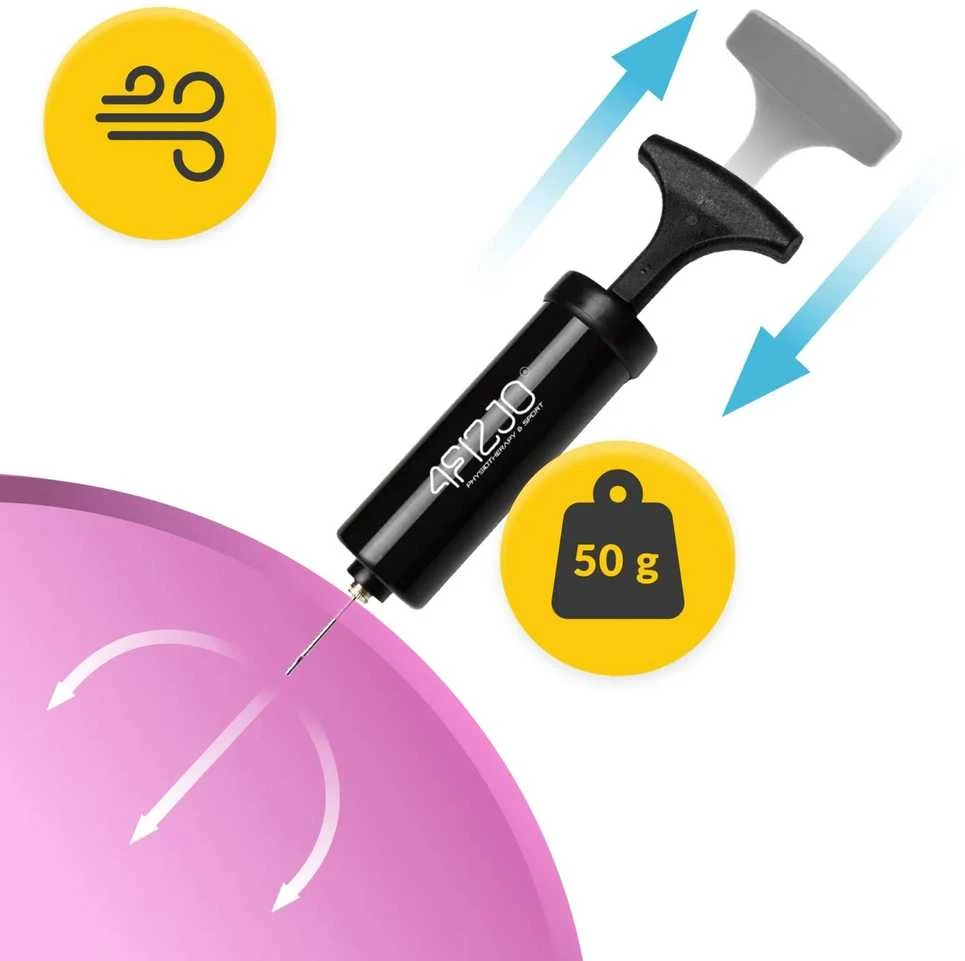 4Fizjo Pilateso ir reabilitacijos kamuolys 22 cm rožinis