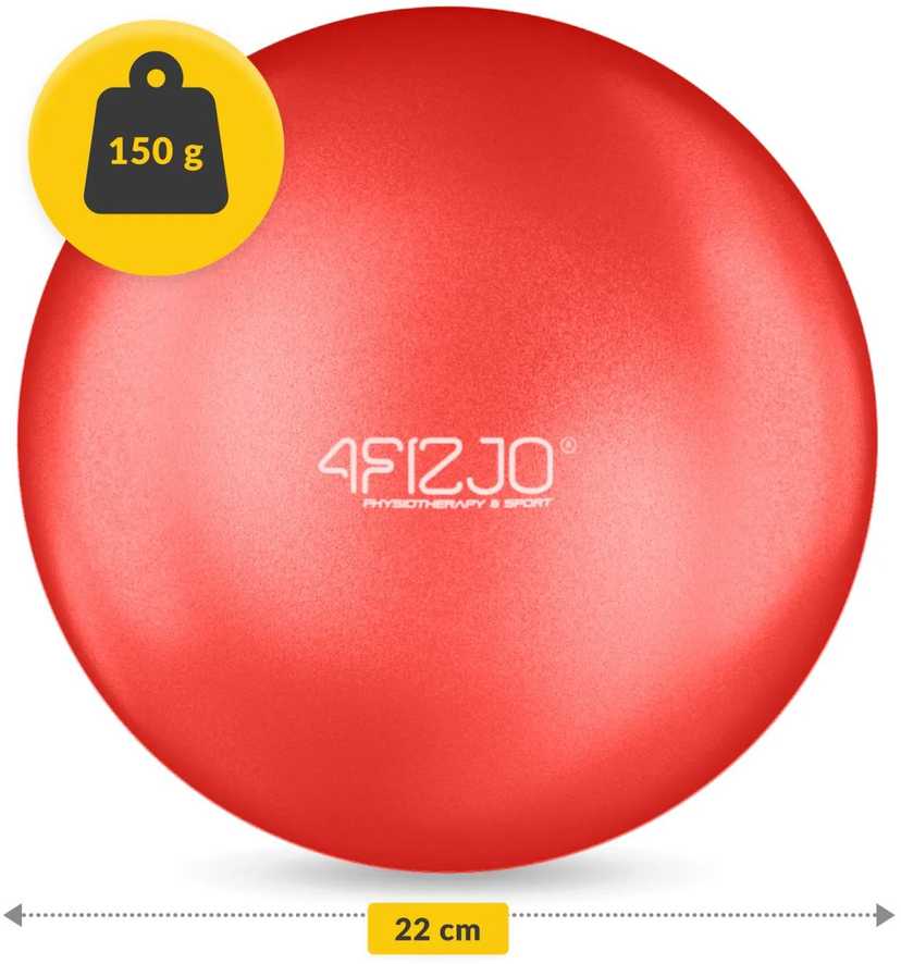 4Fizjo Pilateso ir reabilitacijos kamuolys 22 cm, raudonas