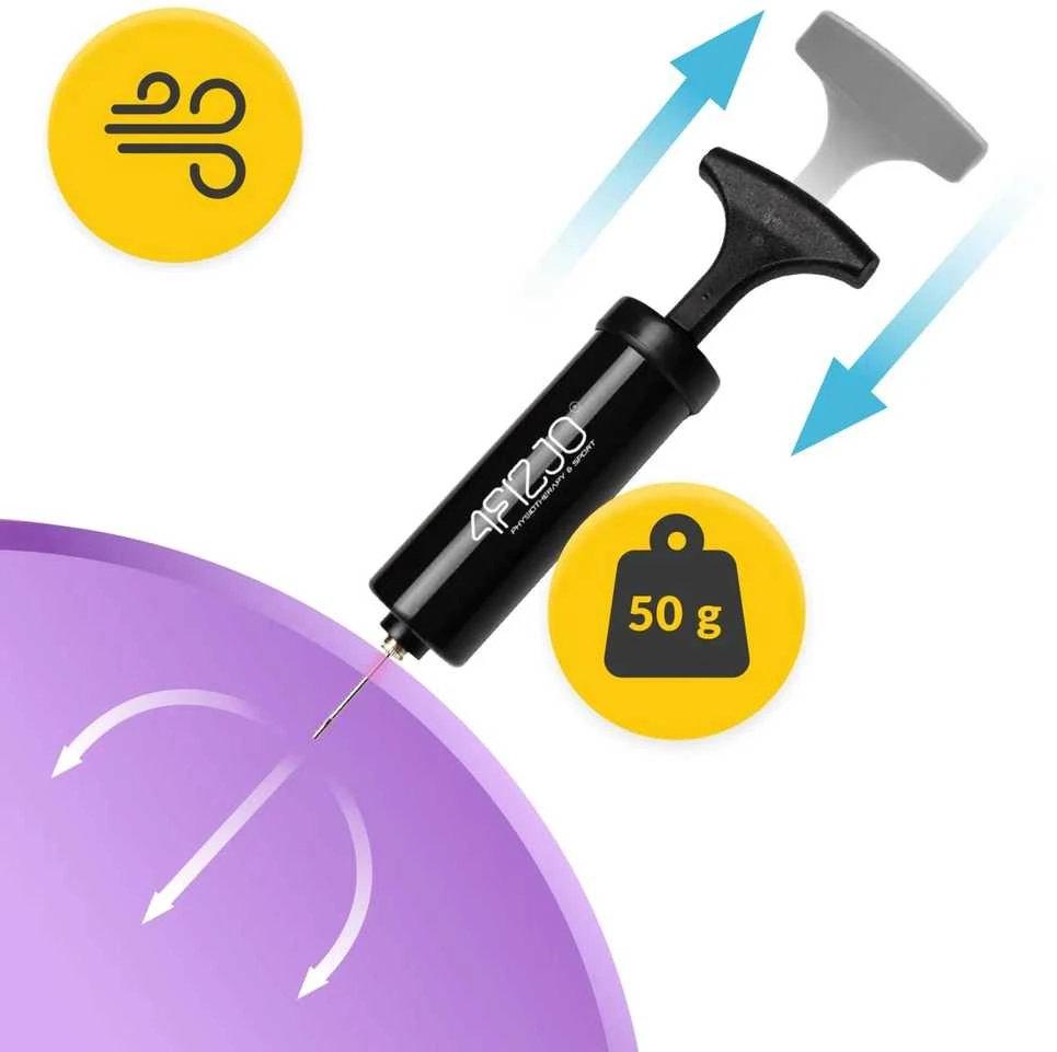 4Fizjo Pilateso ir reabilitacijos kamuolys 22 cm violetinis