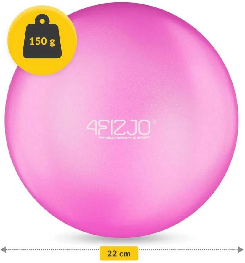 4Fizjo Pilateso ir reabilitacijos kamuolys 22 cm rožinis