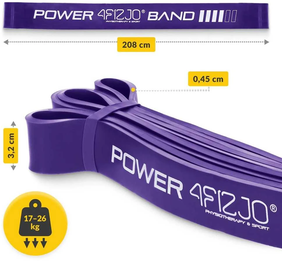4Fizjo POWER BAND mankštos pasipriešinimo juosta 17–26 kg