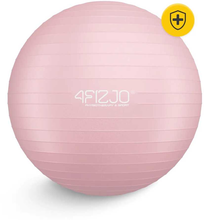 4Fizjo Pripučiamas gimnastikos kamuolys, 65 cm, rožinis