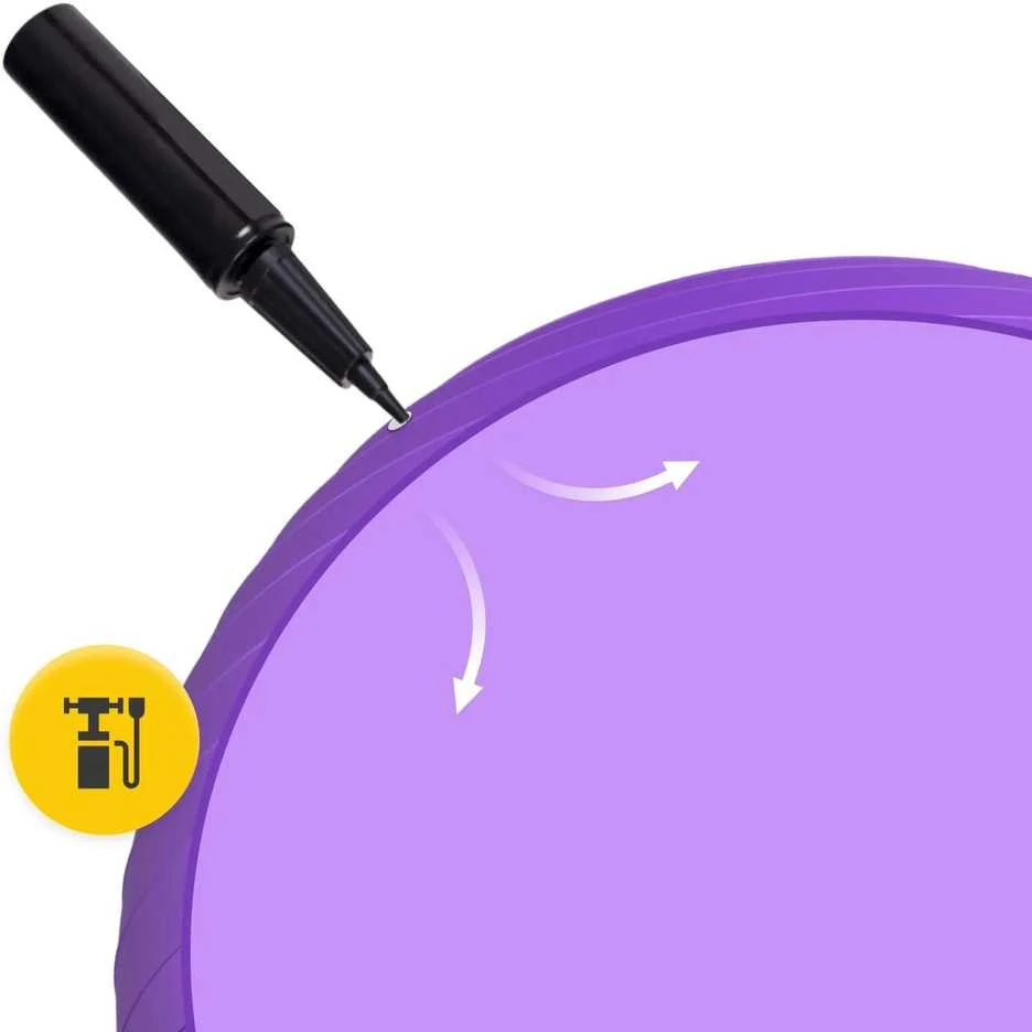 4Fizjo Pripučiamas gimnastikos kamuolys 55 cm violetinis