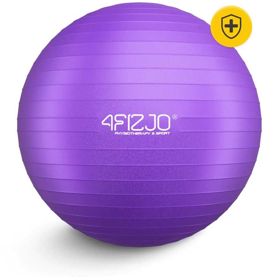 4Fizjo Pripučiamas gimnastikos kamuolys 65 cm violetinis