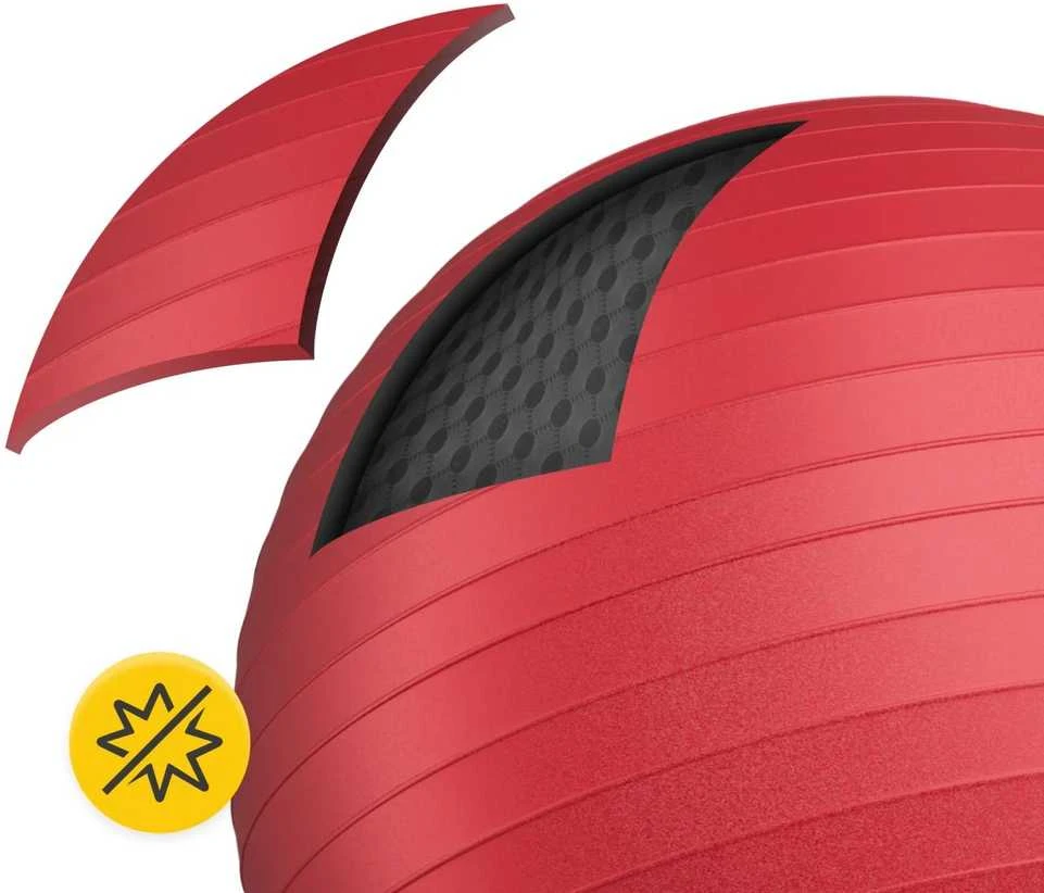 4Fizjo Pripučiamas gimnastikos kamuolys 65 cm raudonas