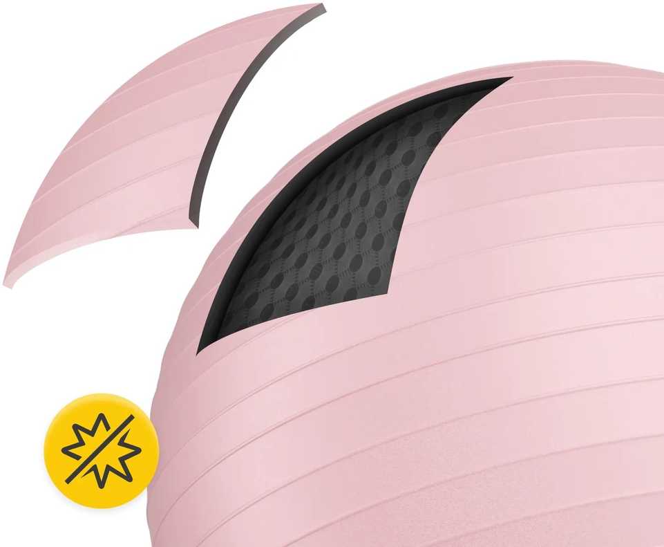 4Fizjo Pripučiamas gimnastikos kamuolys, 65 cm, rožinis