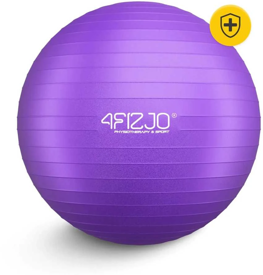4Fizjo Pripučiamas gimnastikos kamuolys 55 cm violetinis