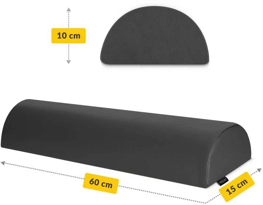 4Fizjo Pusvolio formos reabilitacijai ir masažui, juodas