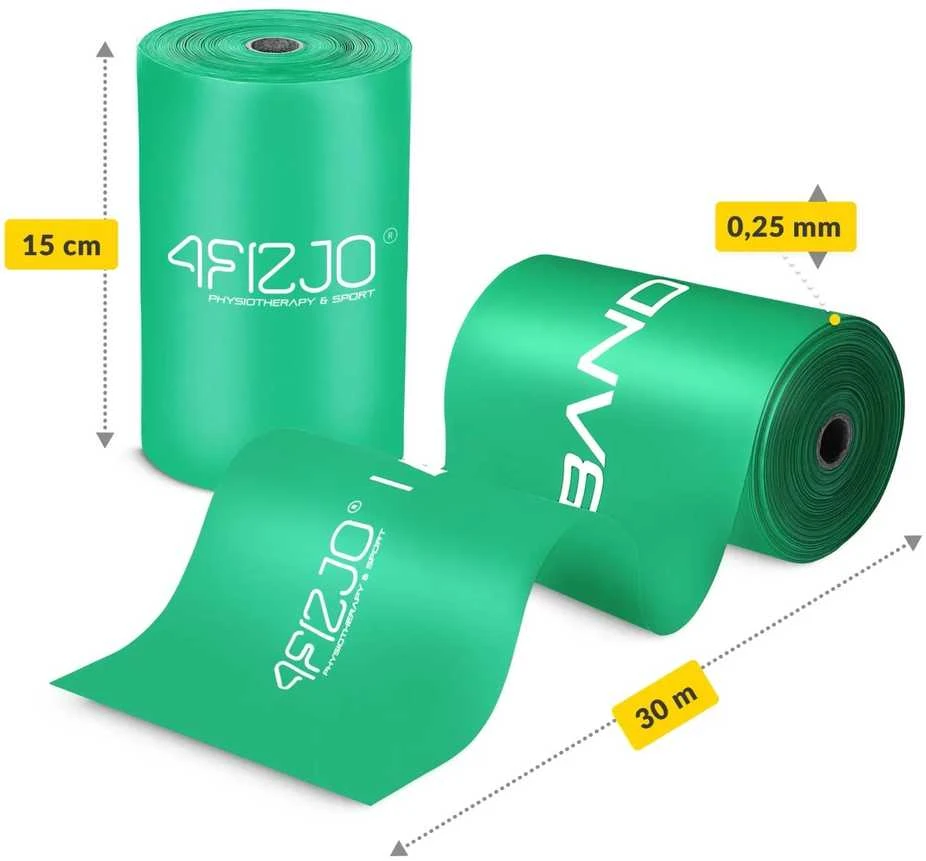 4Fizjo Reabilitacijos juosta PLOKŠČIA JUOSTELĖ 5-8kg 30 m