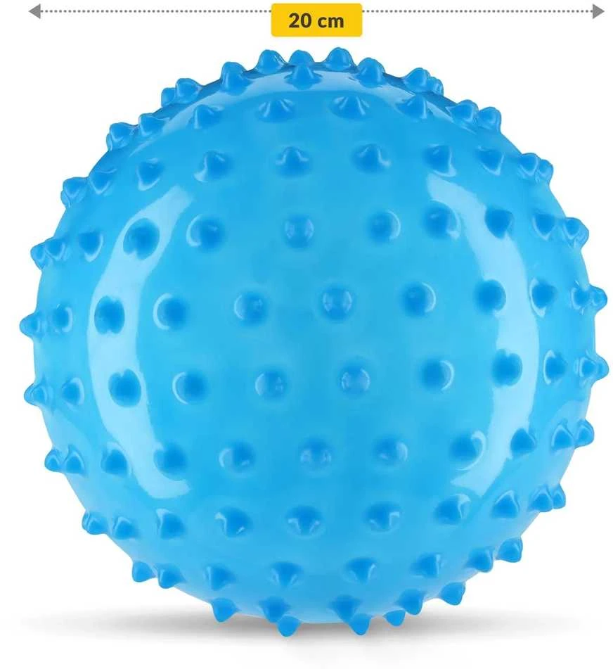 4Fizjo Reabilitacijos kamuolys su dygliais, 20 cm, mėlynas