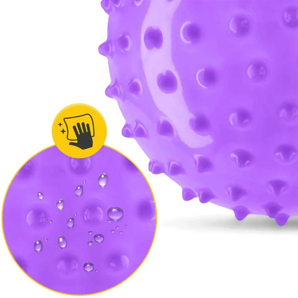 4Fizjo Reabilitacijos kamuolys su dygliais 20 cm violetinis