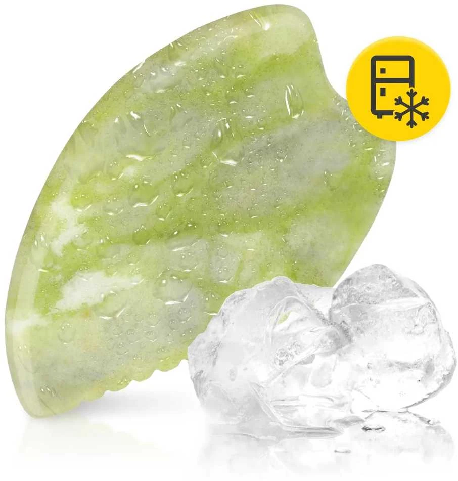 4Fizjo Rievotas Gua Sha akmuo, pagamintas iš natūralaus žalio nefrito