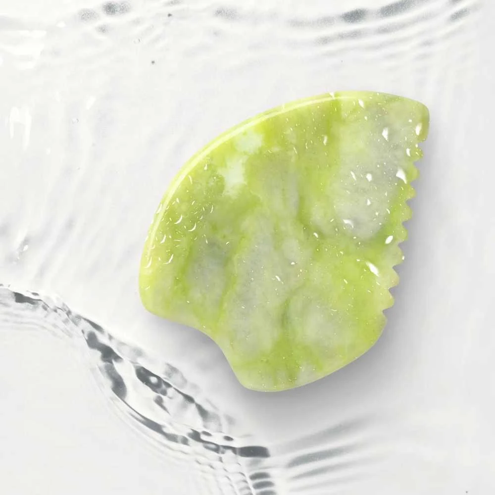 4Fizjo Rievotas Gua Sha akmuo, pagamintas iš natūralaus žalio nefrito