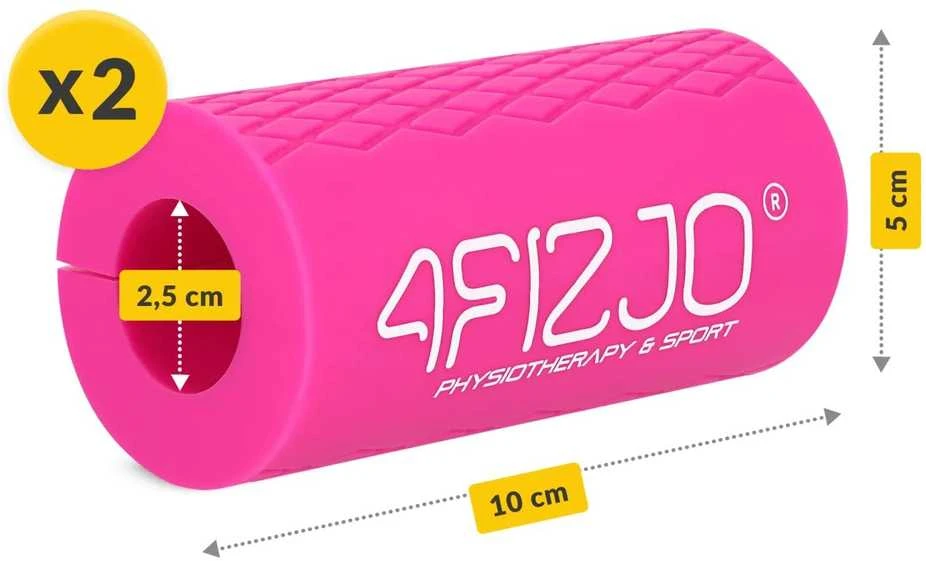 4Fizjo Rožiniai silikoniniai grifo dangteliai