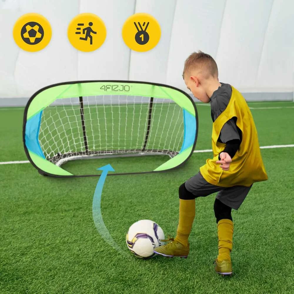 4Fizjo Savaime sulankstomi vaikiški futbolo vartai, 2 vnt.