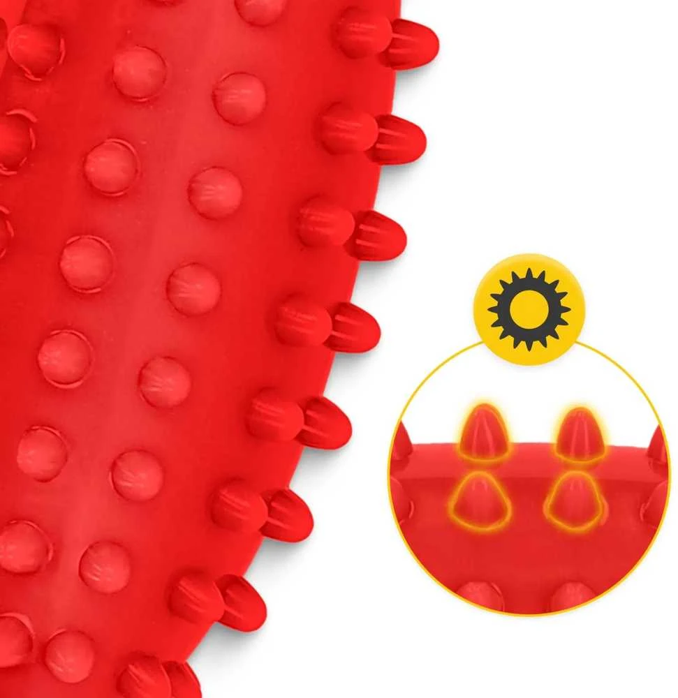 4Fizjo Sensorinis pupelių masažo kamuoliukas, raudonas