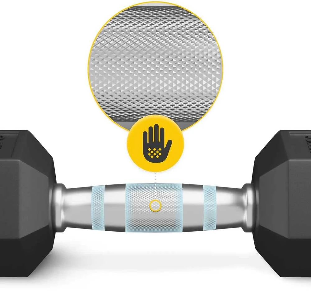 4Fizjo Šešiakampis plieno hantelis 1 x 30 kg
