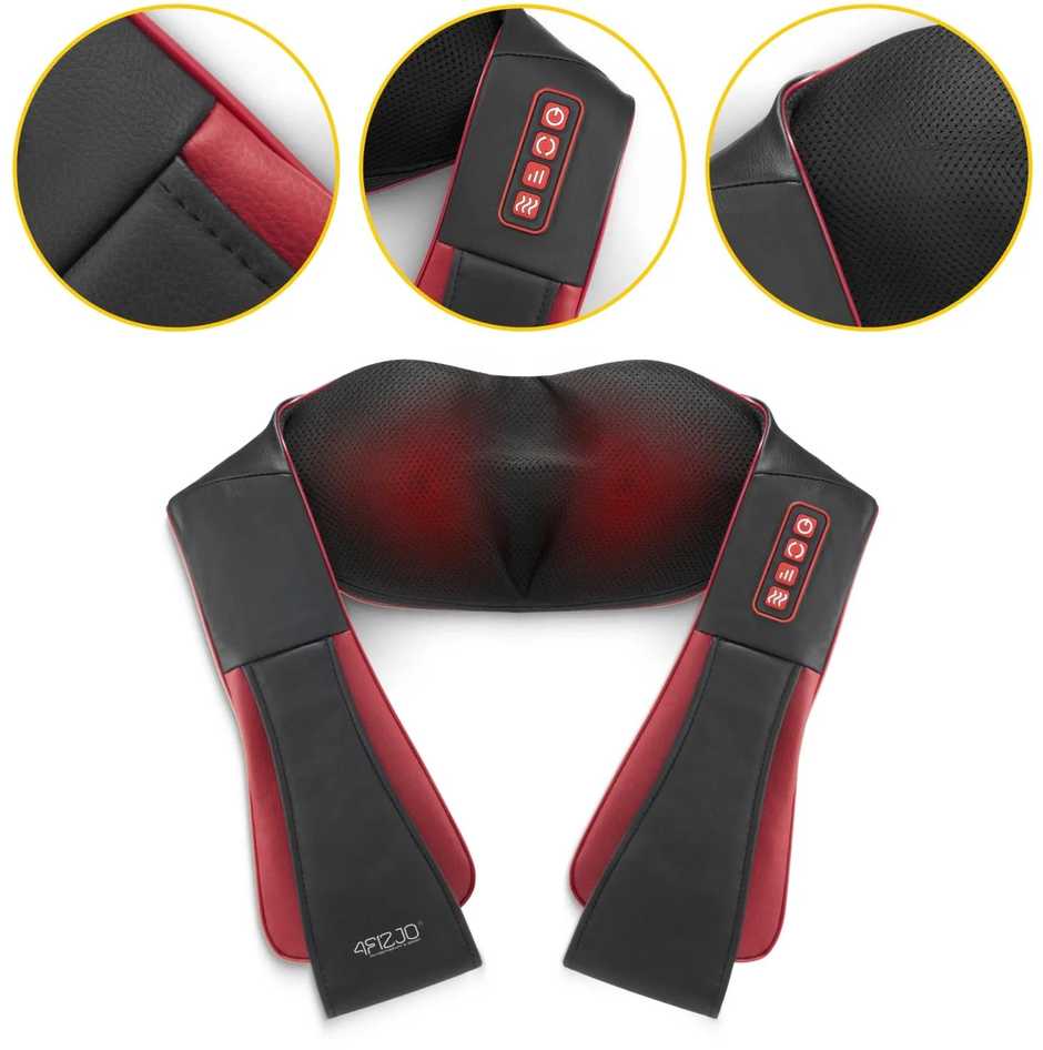 4Fizjo SHIATSU PRO+ kaklo ir pečių masažuoklis, vyšnių skonio
