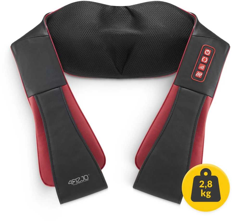 4Fizjo SHIATSU PRO+ kaklo ir pečių masažuoklis, vyšnių skonio