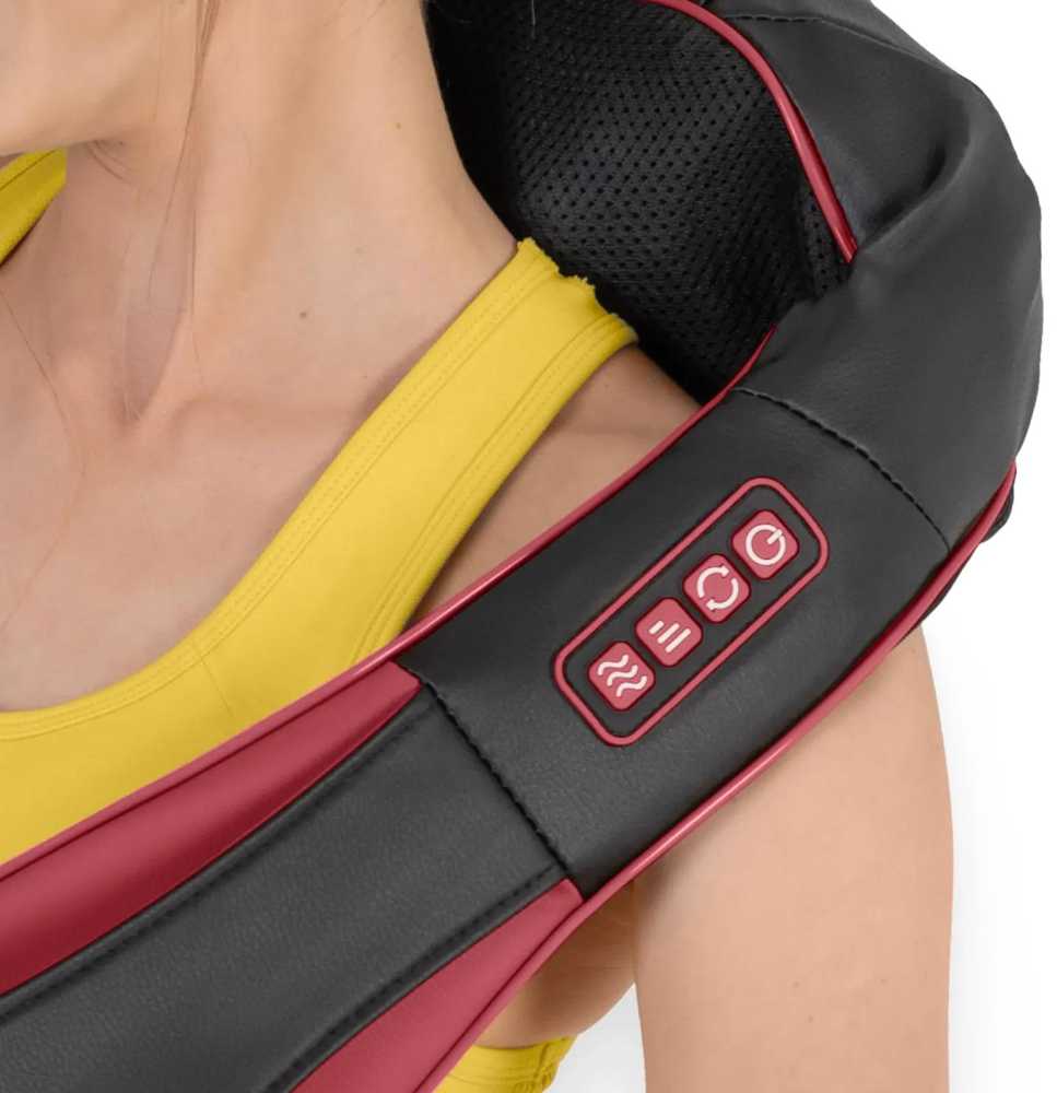 4Fizjo SHIATSU PRO+ kaklo ir pečių masažuoklis, vyšnių skonio