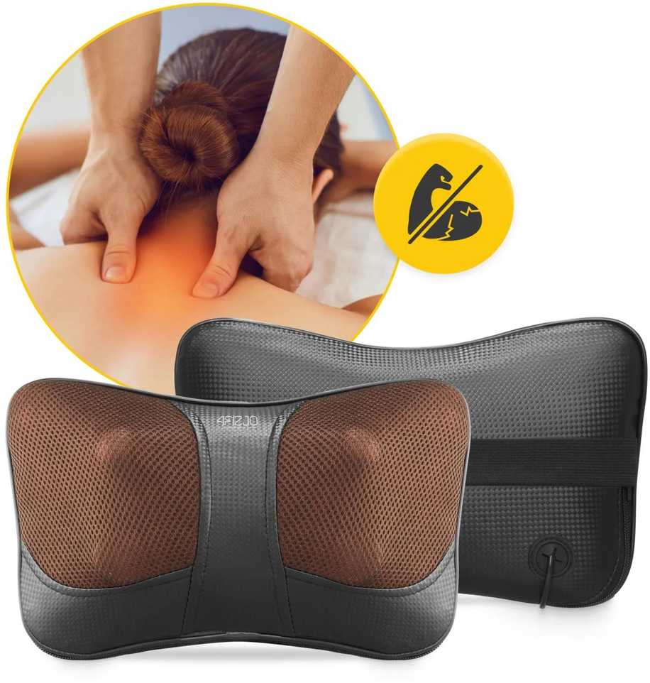 4Fizjo SHIATSU ULTRA+ masažinė pagalvėlė ruda