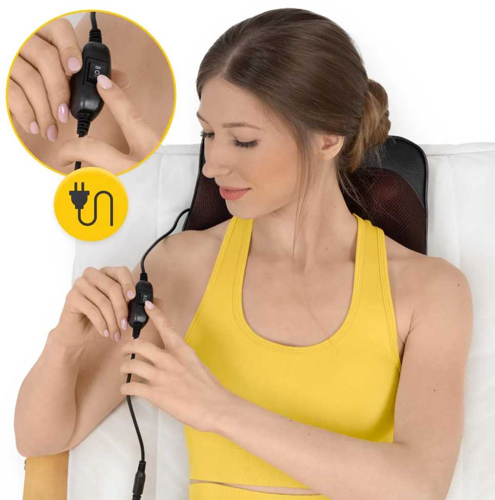 4Fizjo SHIATSU ULTRA+ masažinė pagalvėlė ruda