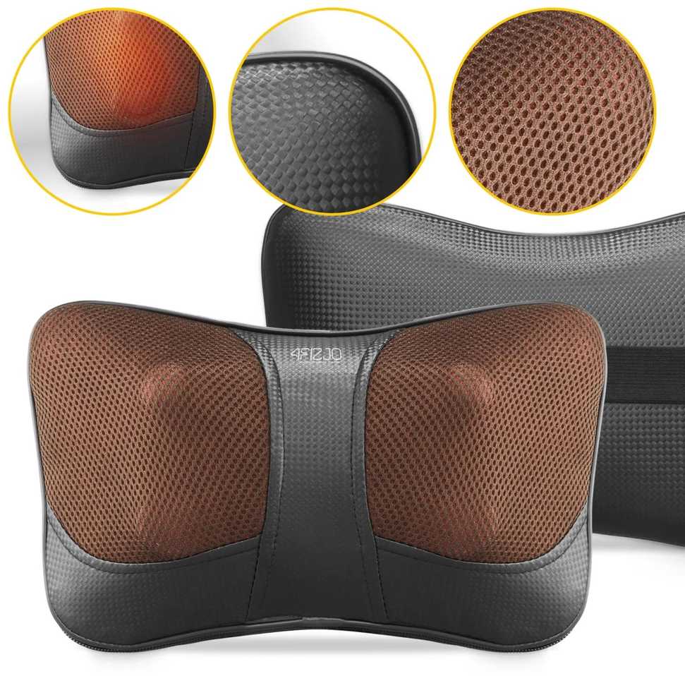 4Fizjo SHIATSU ULTRA+ masažinė pagalvėlė ruda
