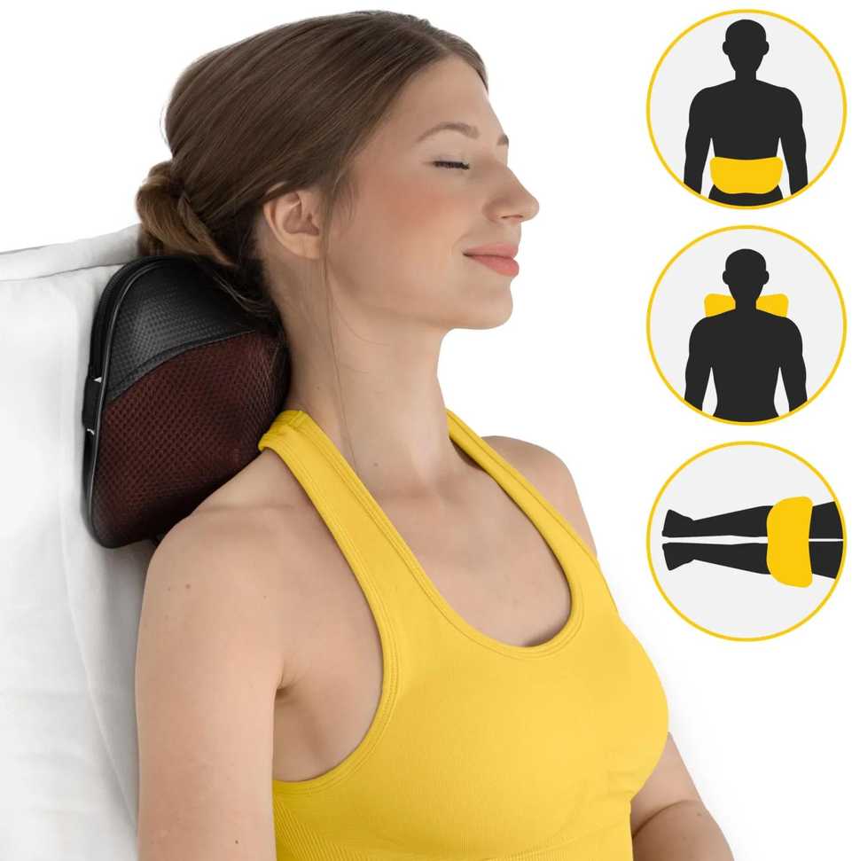4Fizjo SHIATSU ULTRA+ masažinė pagalvėlė ruda