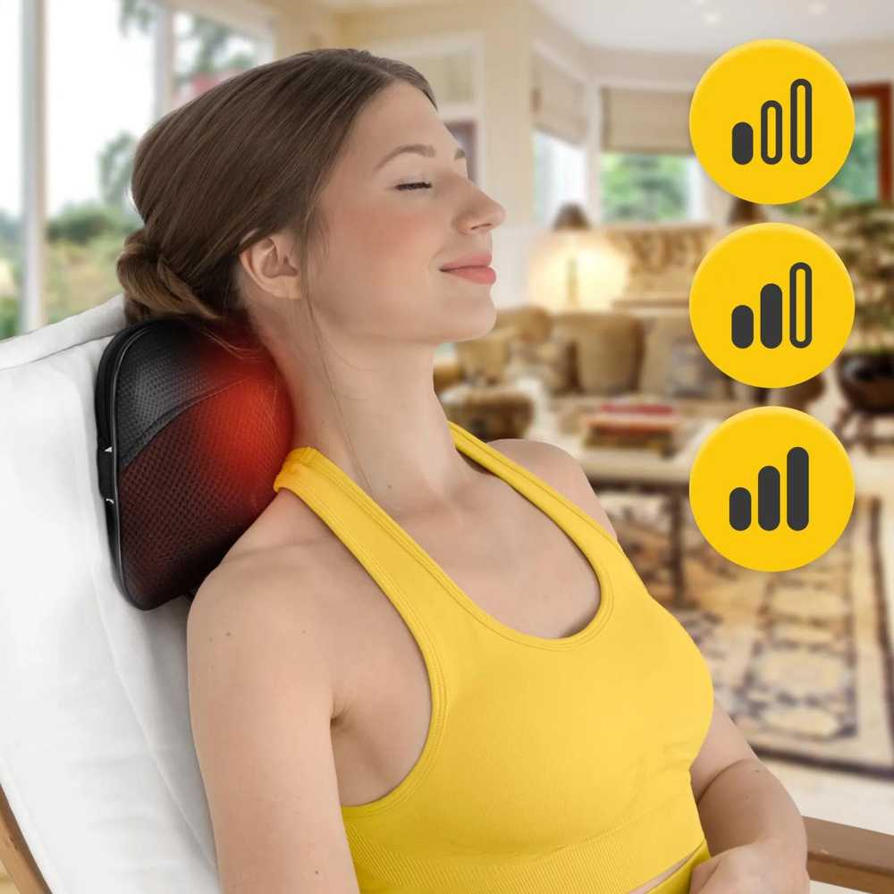 4Fizjo SHIATSU ULTRA+ masažinė pagalvėlė ruda