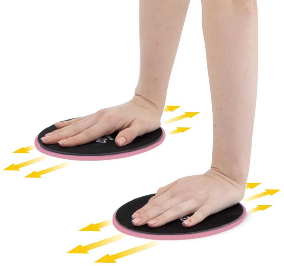 4Fizjo SLIDE slydimo diskai mankštai, 2 vnt., rožiniai