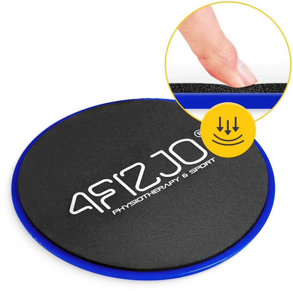 4Fizjo SLIDE slydimo diskai mankštai, 2 vnt., mėlyni