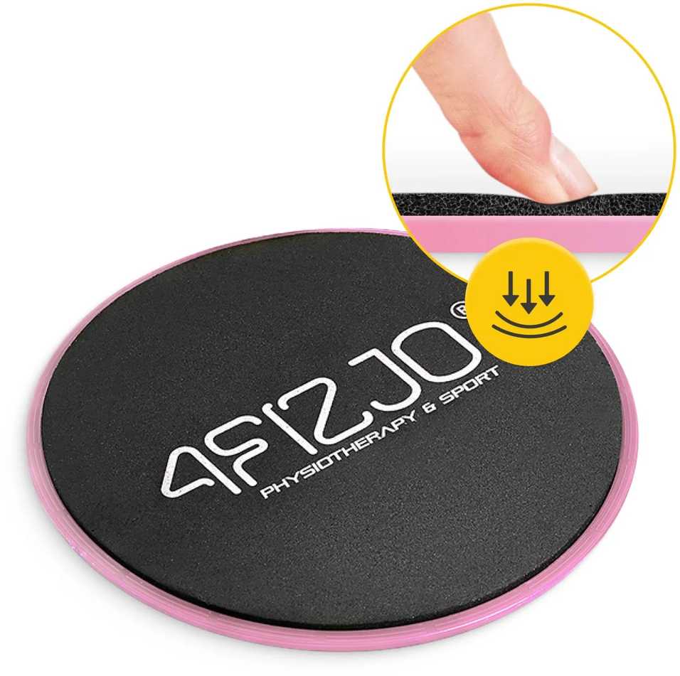 4Fizjo SLIDE slydimo diskai mankštai, 2 vnt., rožiniai