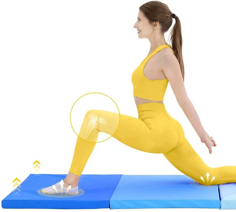 4Fizjo Sulankstomas gimnastikos kilimėlis, mėlynas
