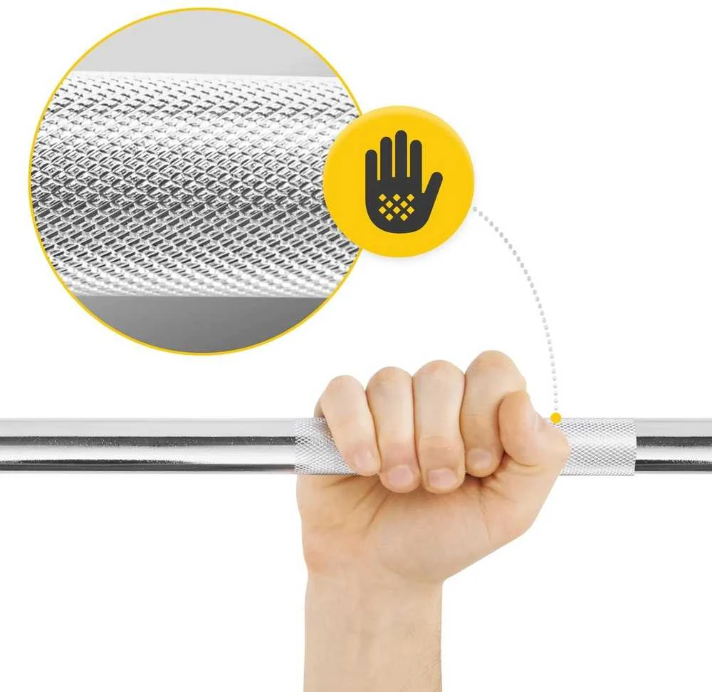 4Fizjo Tiesus strypas su spaustukais 180 cm - 6,8kg
