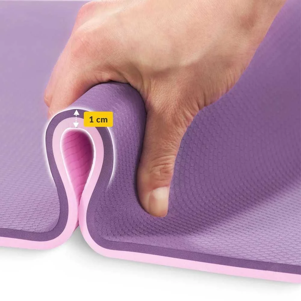4Fizjo TPE neslystantis jogos ir mankštos kilimėlis, 1 cm, violetinis