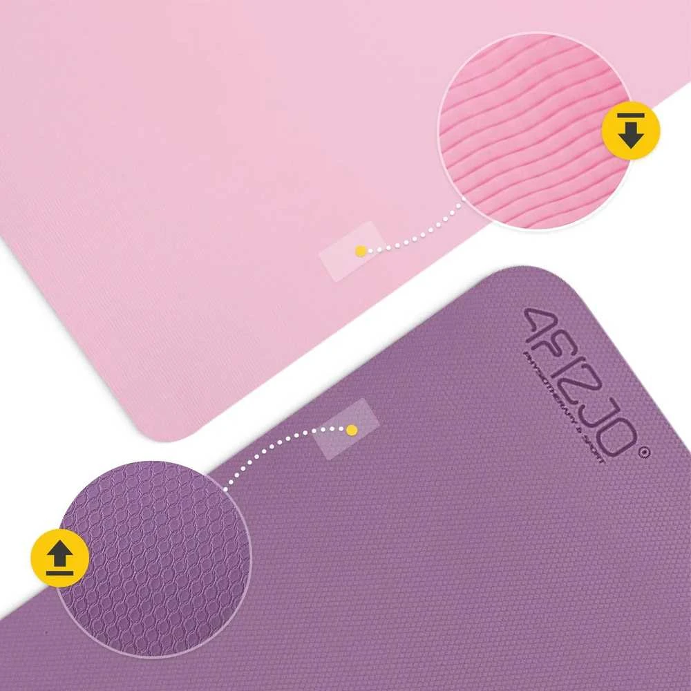 4Fizjo TPE neslystantis jogos ir mankštos kilimėlis, 1 cm, violetinis