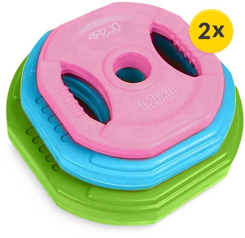 4Fizjo Plieninis štangos rinkinys, 20 kg, namų sporto salei, viso kūno treniruotėms, reguliuojami svoriai