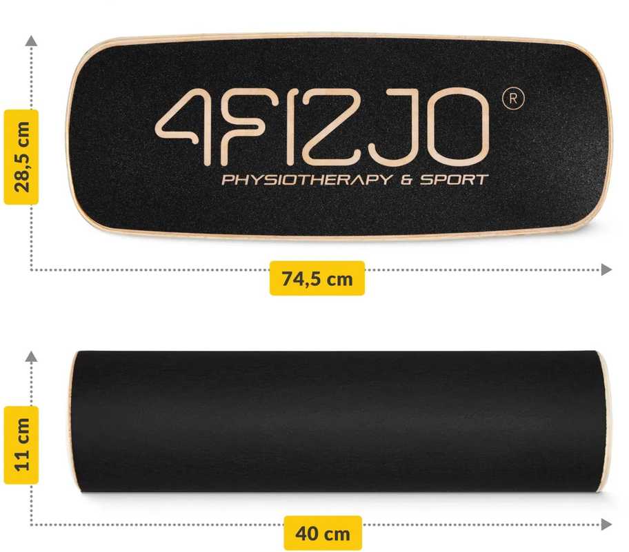 4Fizjo TRICKBOARD medinė balansavimo platforma
