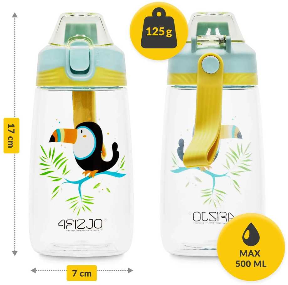 4Fizjo TUKAN 500 ml vaikiškas vandens buteliukas